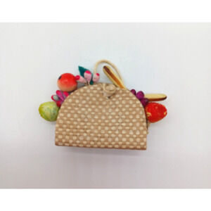 Vintage Barbie #969 Suburban Shopper Woven Fruit Bag Tote Purse